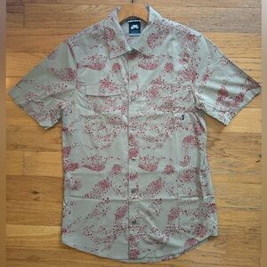 Men’s Nike Casual Short Sleeve Button Down Shirt - Size XSmall